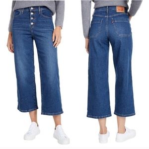 NWT Levi's Mile High Wide Leg Straight Crop Jeans